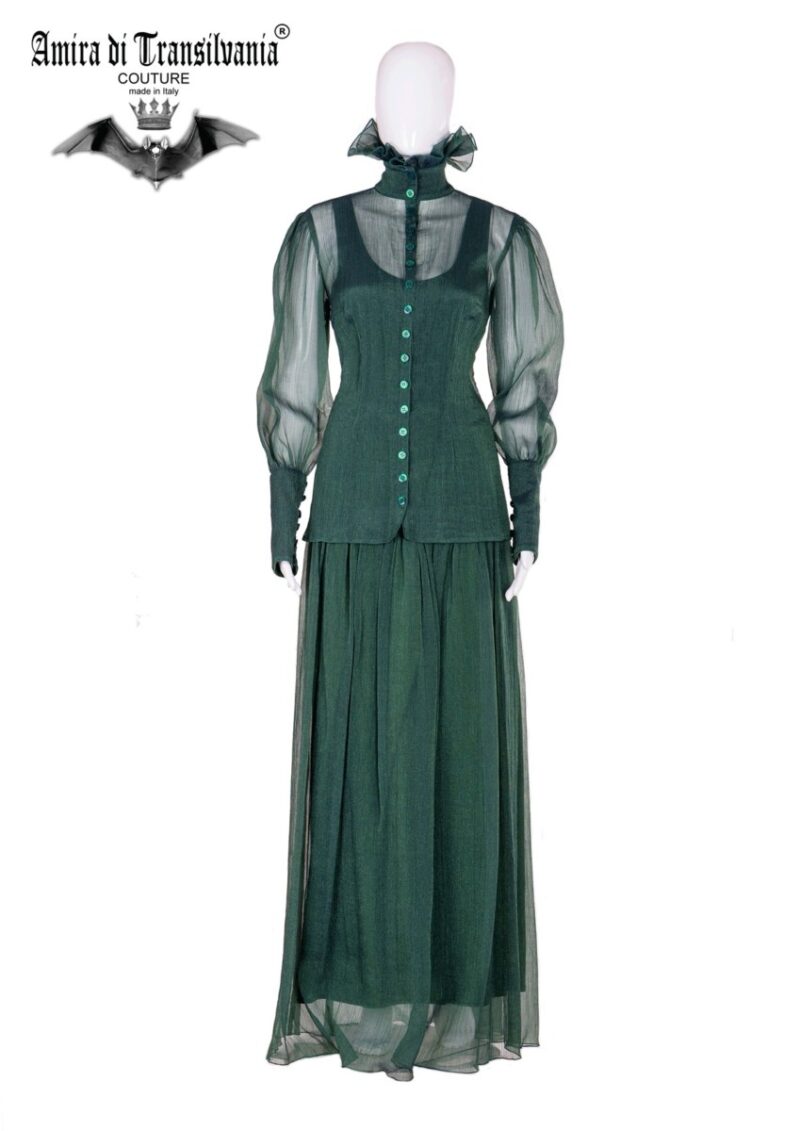 Completo sartoriale in crepon di seta